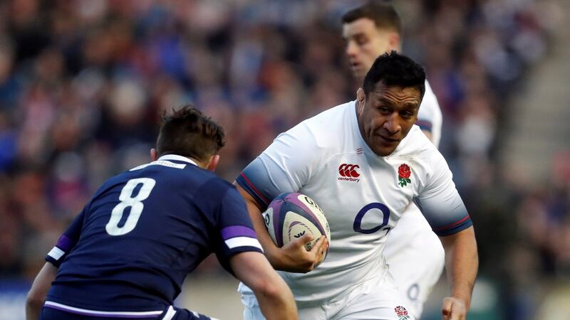 Mako Vunipola carries against Scotland. Photograph: Russell Cheyne/Reuters