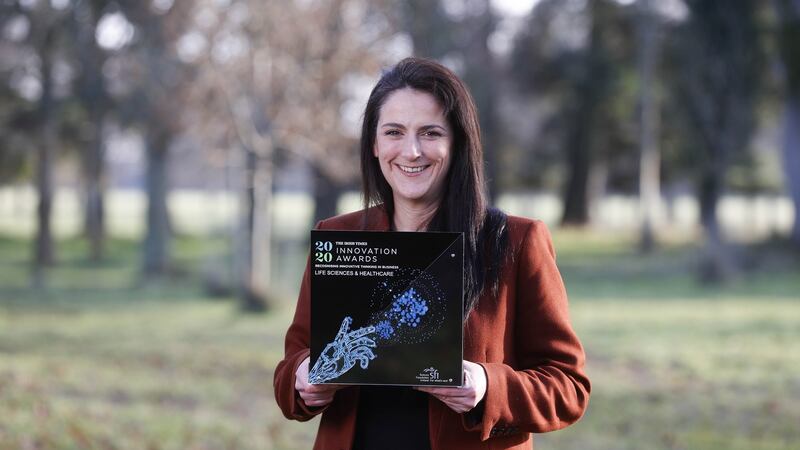 Suzanne Moloney, founder of HidraMed Solutions: the Galway-based medtech company   wins the Irish Times Innovation of the Year award for 2020. Photograph: Conor McCabe