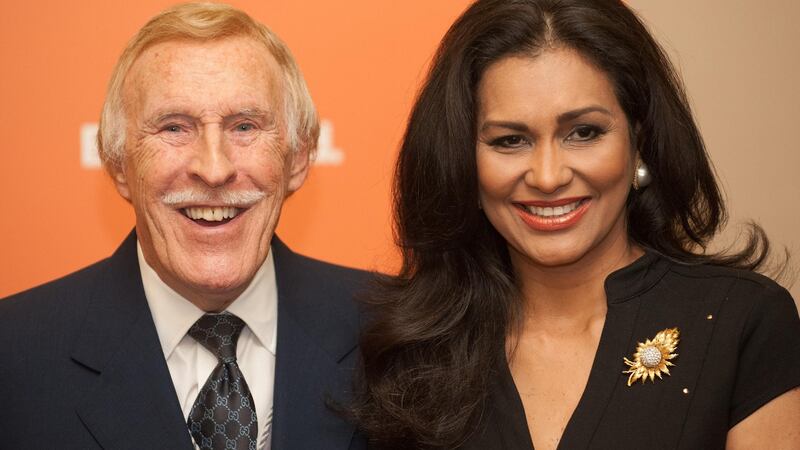 Bruce Forsyth with his wife, Wilnelia in 2005. Photograph: Dominic Lipinski/PA