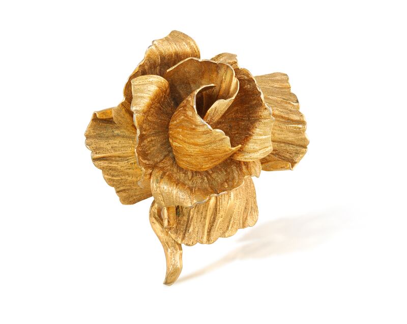 A 1960s Christian Dior flower broach (€80-€100) at Adam's 