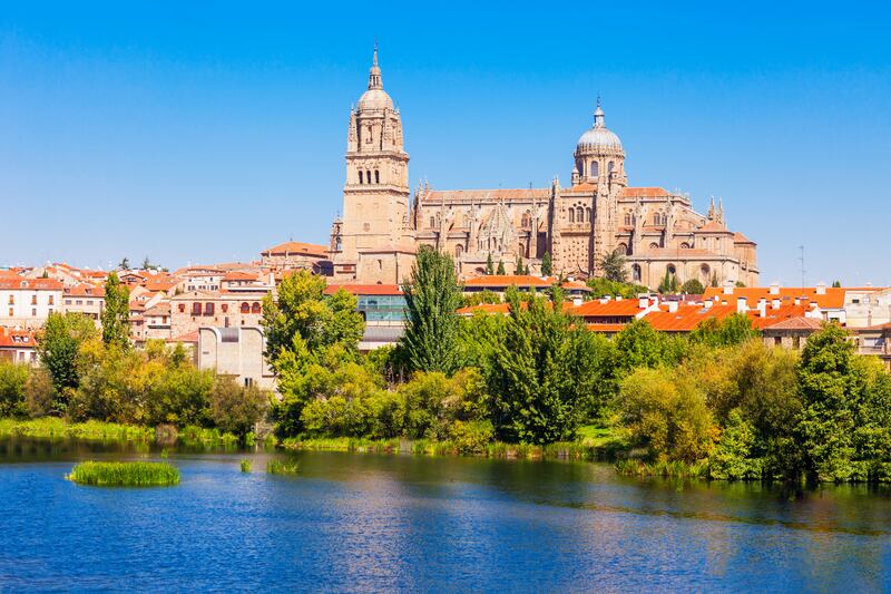 See the historic Cathedral of Santa María in Salamanca