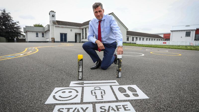 Reopening schools in September was a big achievement,  but keeping them open will be a major challenge. Matt Melvin, principal of St Etchen’s National School, Kinnegad. File photograph: Crispin Rodwell/The Irish Times