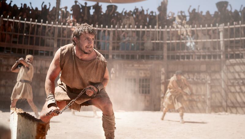 Gladiator II: Paul Mescal in Ridley Scott's 2024 film