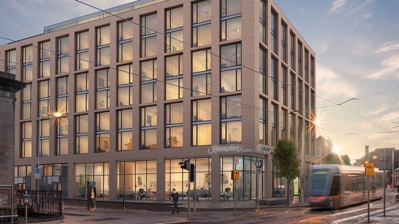 An image showing what the proposed hotel development at River House on Chancery Street may look like