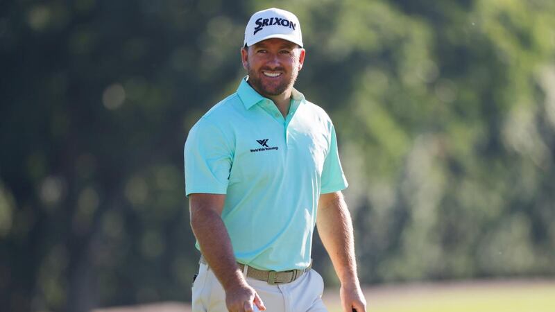Graeme McDowell looks on from the 12th green during the first round of the Charles Schwab Challenge at Colonial Country Club in Fort Worth, Texas. Photograph: Ron Jenkins/Getty Images