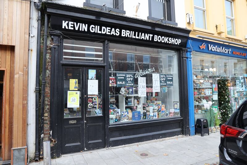 Kevin Gildeas Brilliant Bookshop: the lack of an apostrophe was an aesthetic choice over a grammatical one.  Photograph Nick Bradshaw