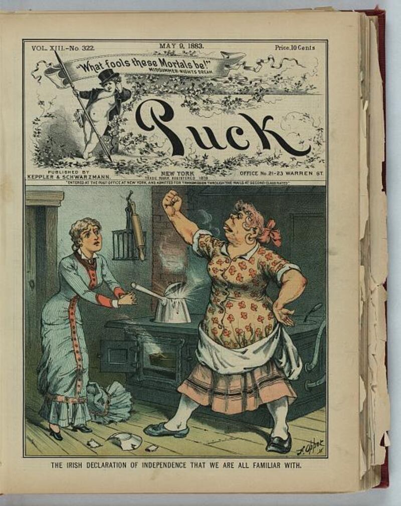 Cohalan and other Irish-Americans were deeply sensitive about stereotypical representations of the Irish that appeared in American journals and in New York vaudeville productions. Source: Library of Congress.