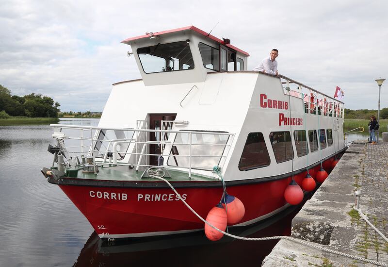 Skipper and owner of the Corrib Princess, Aodan McDonagh, which is moored at Steamers Quay. Photograph: Joe O'Shaughnessy