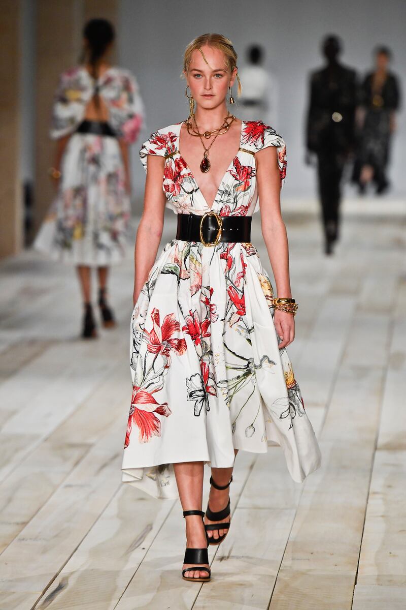 Alexander McQueen Spring/Summer 2020. Photograph: Victor Virgile/Getty