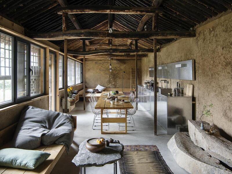 Studio cottage outside Bejing, China by fashion designer Sun min and architect Christian Taubert. Photograph: Boris Shiu
