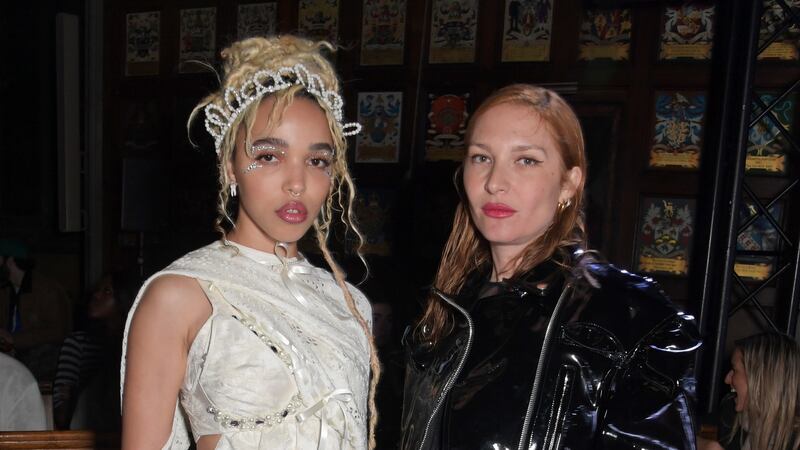 FKA Twigs and Josephine de La Baume attend the Simone Rocha show during London Fashion Week.