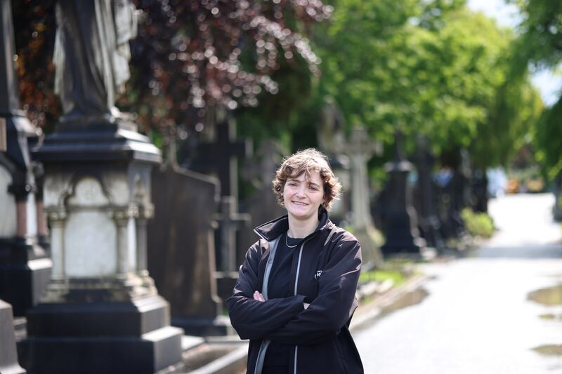 Anna Collins will be giving the Queer History Tour for the first time to coincide with Dublin Pride. Photograph: Dara Mac Dónaill