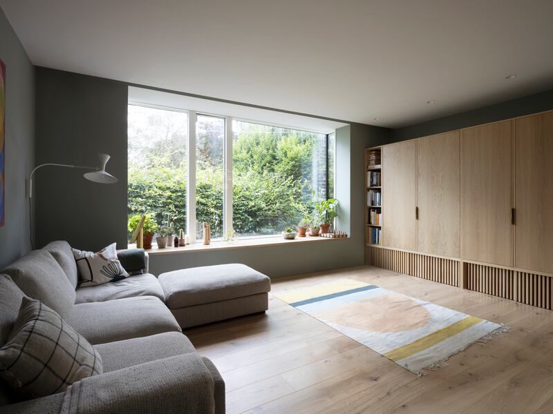 Living area in unit B. Photograph: Aisling McCoy