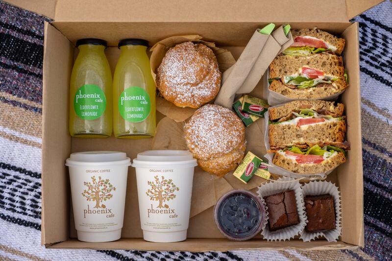 Phoenix Cafe in Dublin 8 has picnic boxes to go available to prebook and enjoy in the park.