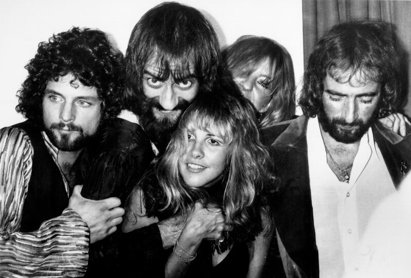 Fleetwood Mac: the band backstage at the Los Angeles Rock Awards in 1977. Photograph: Richard Creamer/Ochs via Getty