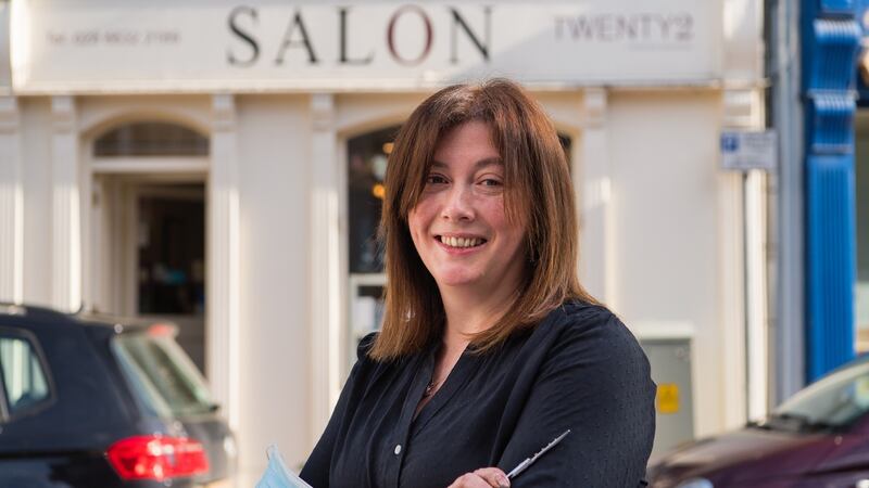Frances McKenna of Salon Twenty2 in Enniskillen. Photograph: Ronan McGrade