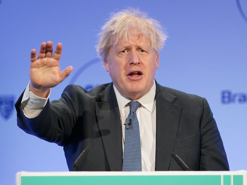 Boris Johnson's breaches of Covid rules are being investigated. Photograph: Jonathan Brady/PA Wire