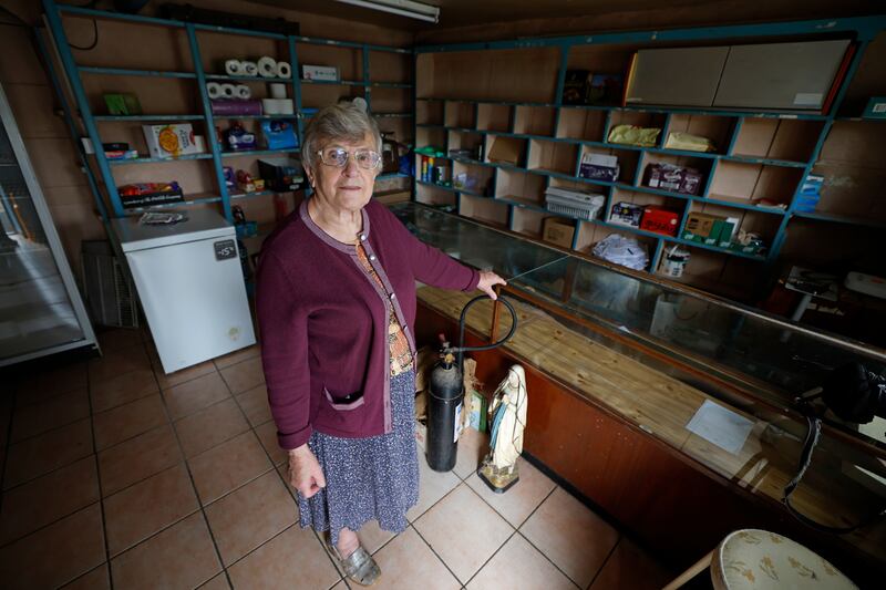 Times past: Kathleen Hickey in what was once a thriving post office.