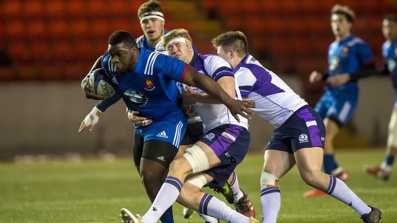 One of the French Under-20 World Championship winners - prop Demba Bamba. Photograph: Craig Watson/Inpho