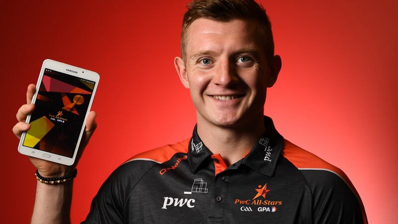 Joe Canning at the recent launch the official PwC All-Star Fan Engagement app. Photograph:  David Fitzgerald/Sportsfile