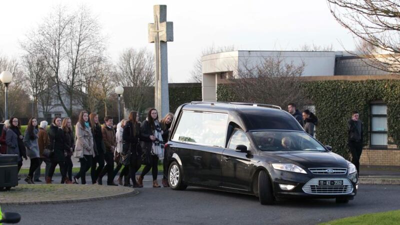The funeral of Ashling Middleton which  took place at Church of the Irish Martyrs, Ballycane, Naas, Co Kildare. Photograph:  Stephen Collins/Collins Photos