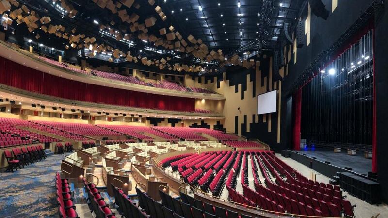 Make some noise … the 7,000-seat auditorium. Photograph: Oliver Wainwright/The Guardian