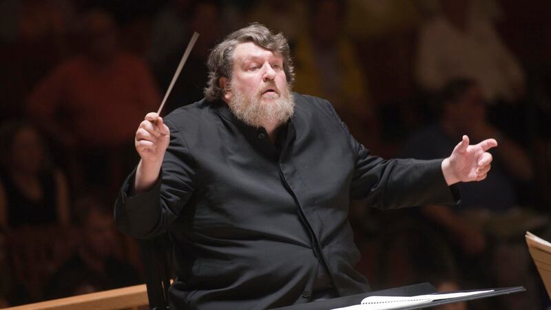 Oliver Knussen: the composer conducts the Boston Symphony at Tanglewood in 2008. Photograph: Michael J Lutch/NYT