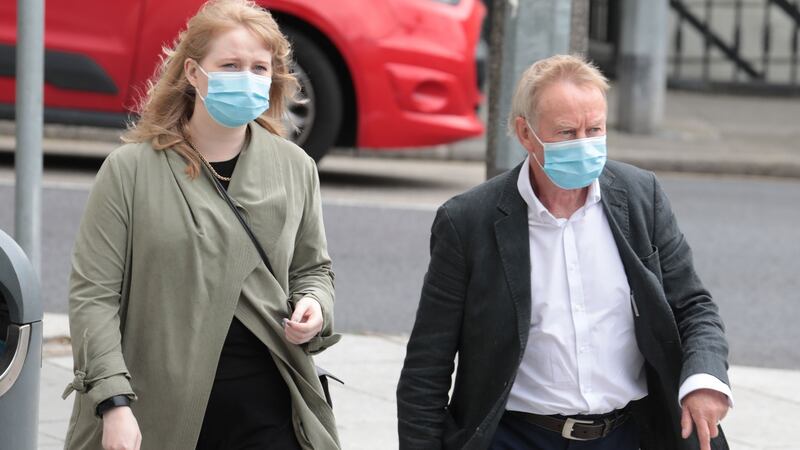 Sorcha and Alan Doyle, sister and father of the defendant Cianan Doyle,     both gave evidence at Dublin District Court. Photograph: Collins Courts