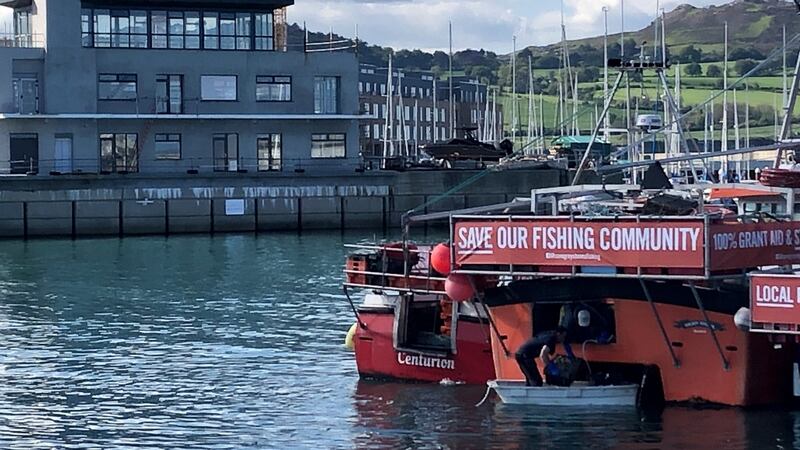 Fishermen are protesting over the halting of their activities at Greystones harbour  since its redevelopment.