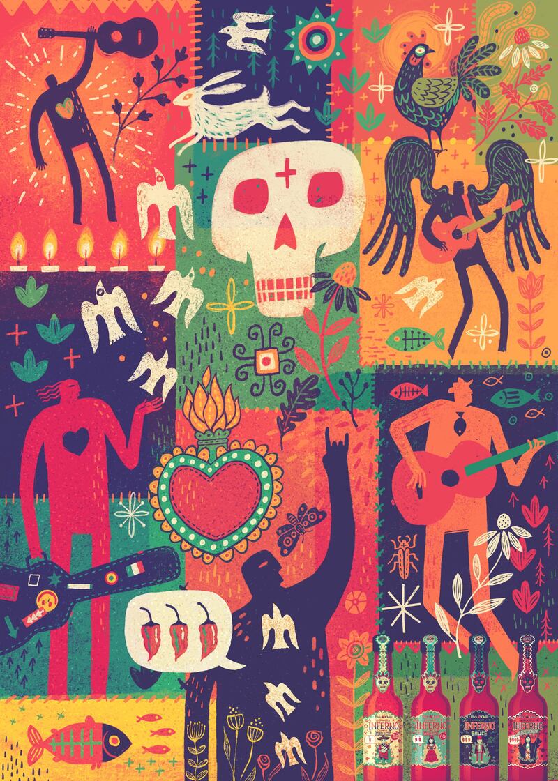 Steve Simpson's artwork for Mic's Chilli