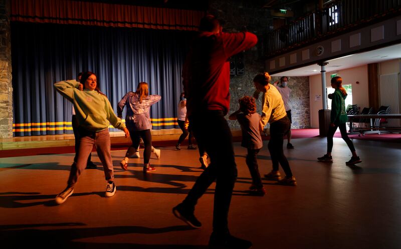 The camp’s theatre space. Photograph: Alan Betson/The Irish Times