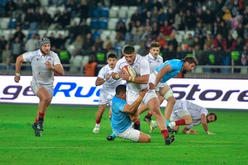 Leinster tighthead prop Vakhtang Abalazade, recently capped for Georgia, set up Taste of Georgia with a college friend