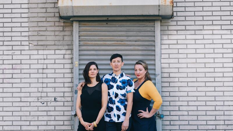 Three former employees of the Spotted Pig,  Natalie Saibel, a former server; Jamie Seet, a former general manager; and Trish Nelson, a former server, in who have accused owner Ken Friedman of sexual harassment.  Photograph: Celeste Sloman/The New York Times