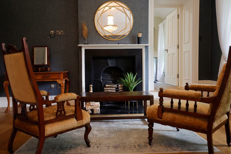 The interiors have been carefully renovated. Photograph: Alan Betson