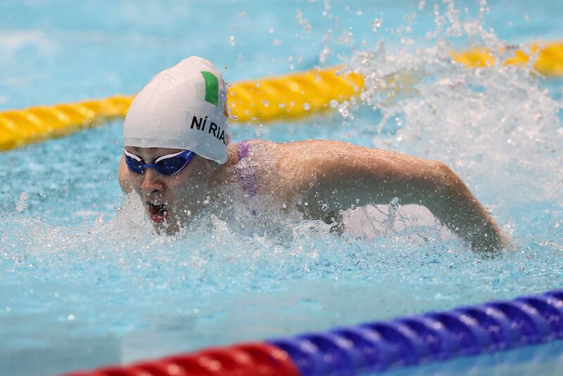Róisín Ní Ríain came home from the Para Swimming World Championships in Manchester with a gold and a bronze medal. Photograph: Bruce White/INPHO