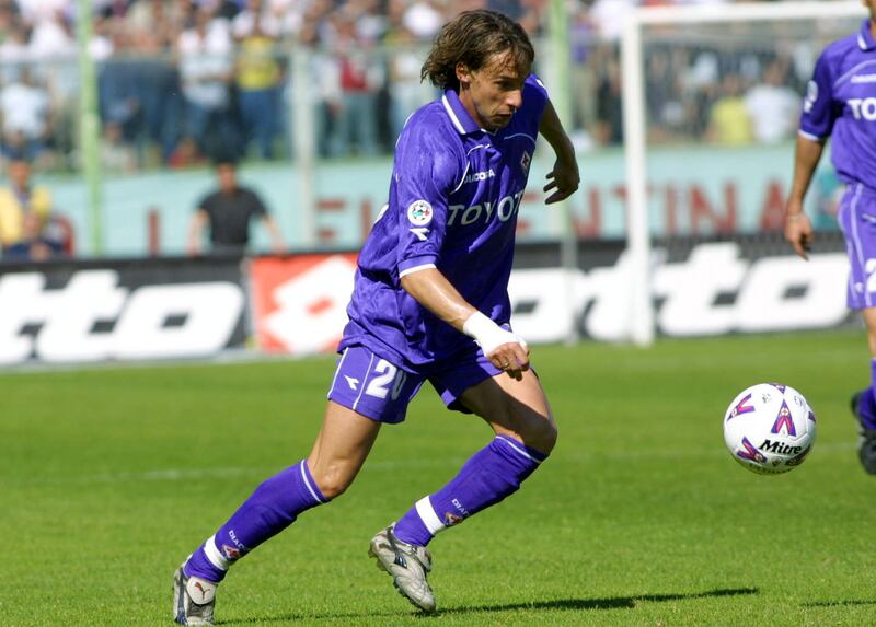 Enrico Chiesa in action for Fiorentina. Photograph: Grazia Neri/Allsport