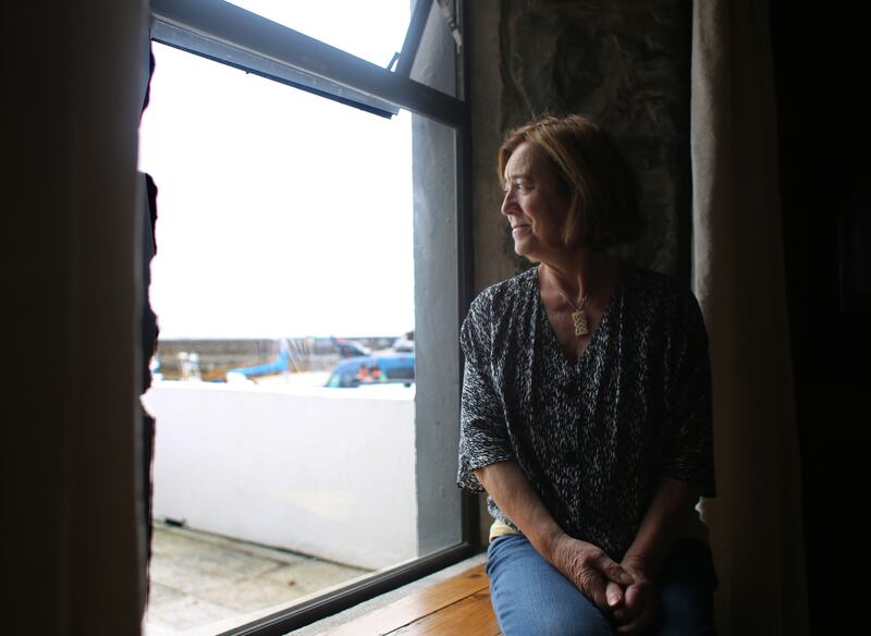 Mary McCabe who runs the Granuaile House bed and breakfast at the harbour on Clare Island. She is a retired teacher and school principal who taught her seven children in the island’s primary school.  Photograph: Bryan O'Brien