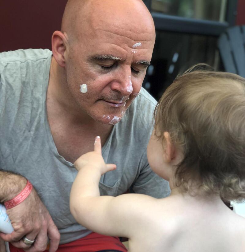 Conor Pope with his daughter Ruby