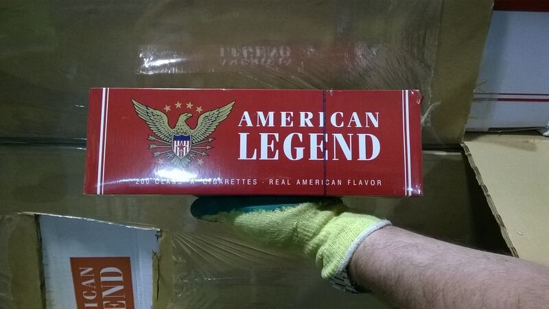 “American Legend – Real American Flavour” was one of the brands recovered by Revenue officials.