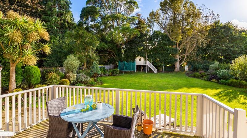 Garden at  Iniscealtra, Killiney.