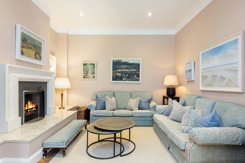 Living area off the kitchen/dining room