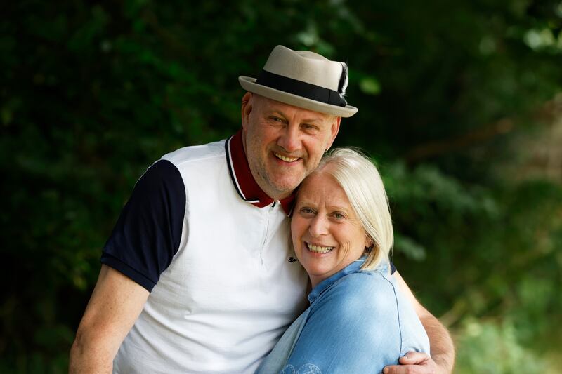 Wayne and  Siobhán Baron: The couple can sit and joke now as a family, intent on making memories, but Siobhán says 'it is going to get 10 times worse and we’ll cry then'.  Photograph: Nick Bradshaw