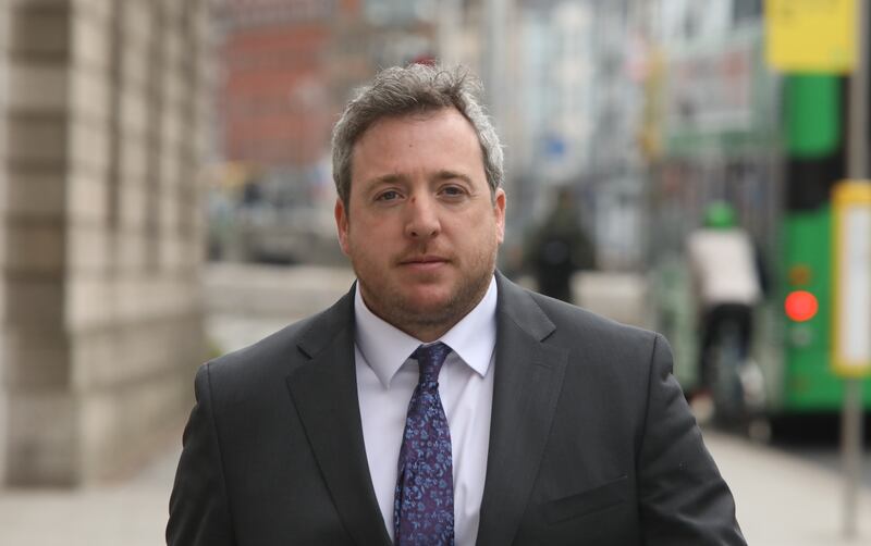 David Kelly arriving at the High Court for the Web Summit case. Photograph: Collins Courts 

