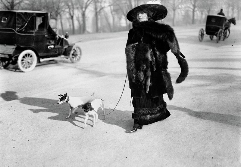 Anna la Pradvina, Bois de Boulogne, 1911. Photograph: Jacques Henri Lartigue © 2020 Ministère de la Culture – France/AAJ HL