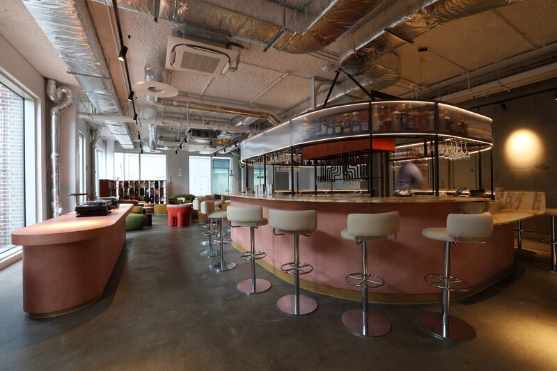 The circular bar at Allta will serve drinks and food can be ordered from the snacks menu or a la carte.