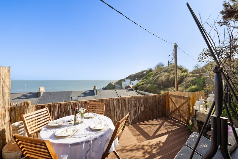 Sea views from the deck