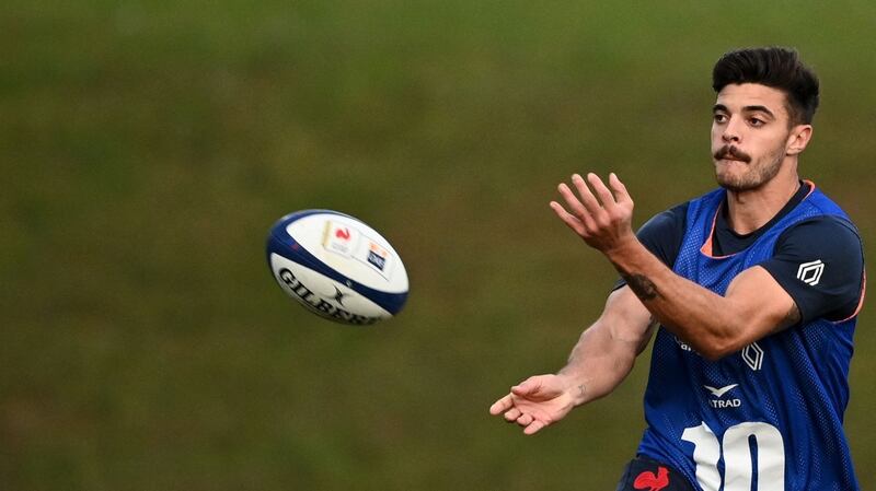 Romain Ntamack returns to outhalf for France for  Saturday’s match against New Zealand. Photograph:  Anne-Christine Poujoulat  /AFP via Getty Images