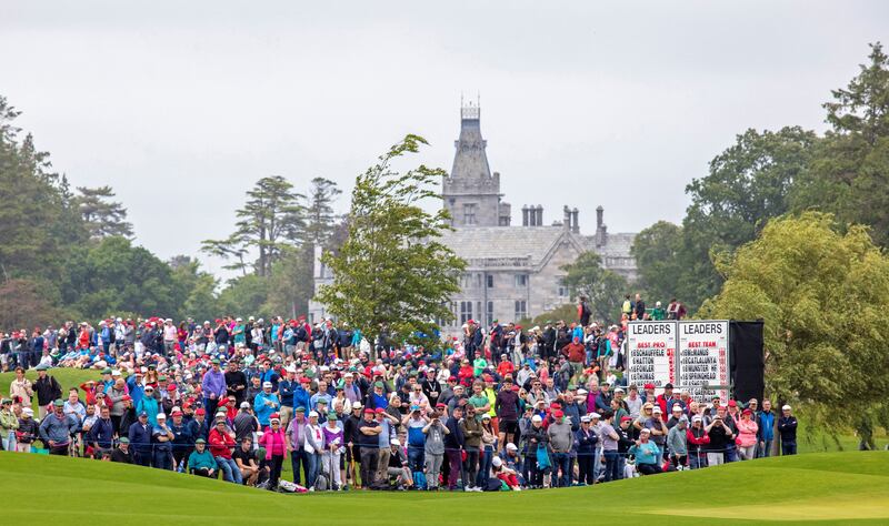 Spectators at the JP McManus Pro-Am golf tournament at Adare Manor, Limerick, in July 2022. Photograph: Paul Faith/AFP via Getty Images
