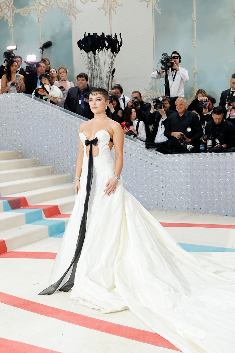 Florence Pugh. Photograph: Mike Coppola/Getty Images