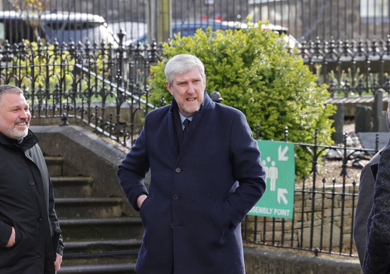 John O’Dowd MLA at the funeral of his uncle Barney O'Dowd. Photograph: Alan Betson

